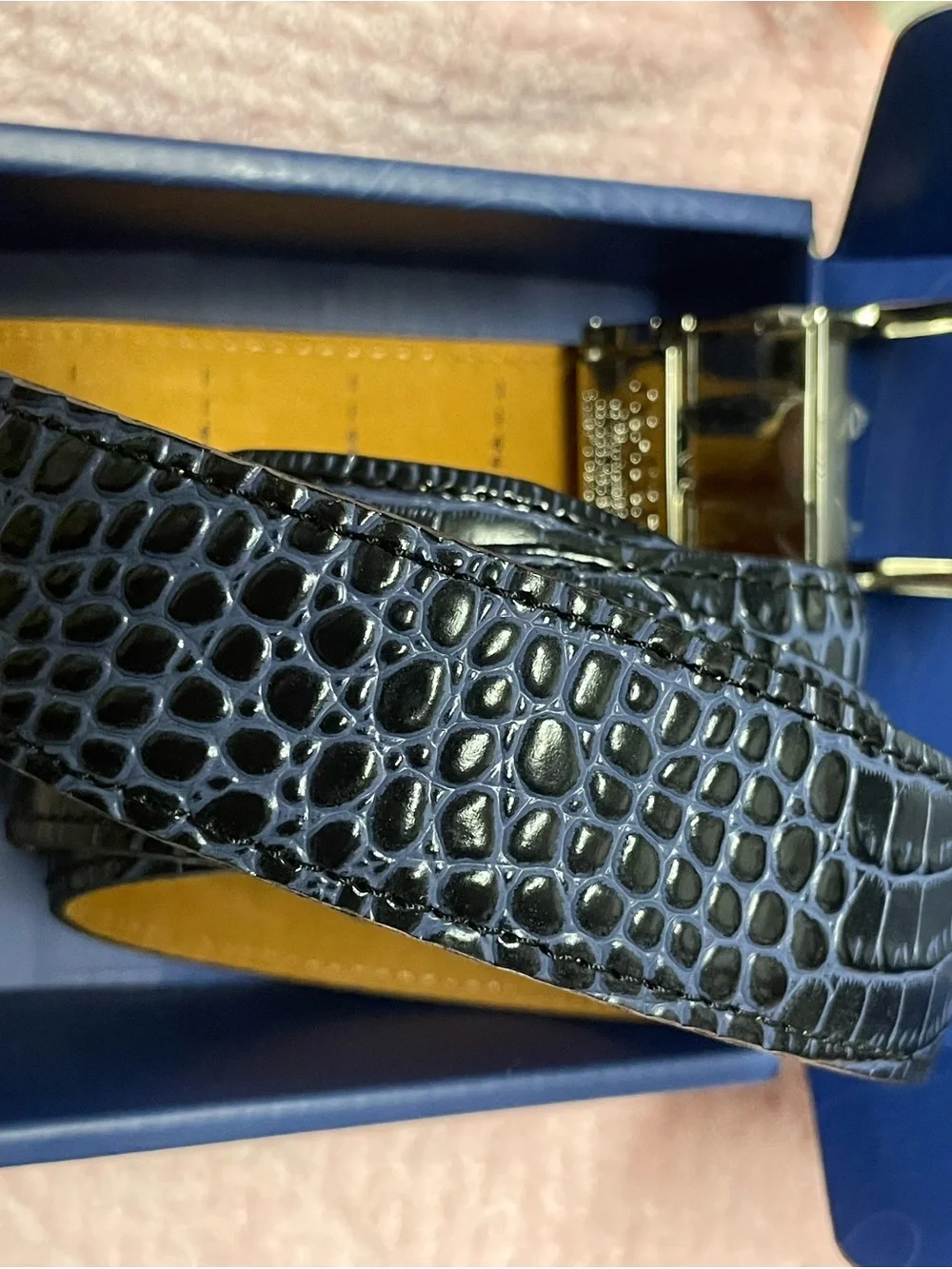 NWT Nexbelt Cayman Black & Blue Dress Belt 🖤💙